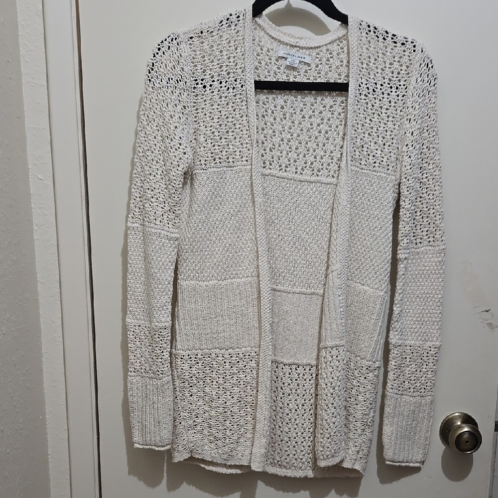 American Eagle Outfitters Cream Cape with Open Front Design